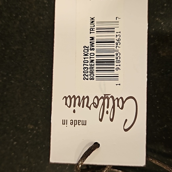 MR TURK Sorrento Swim Trunk ~ White Dotted Stripe Swim Knit Small S NWT - Picture 12 of 12